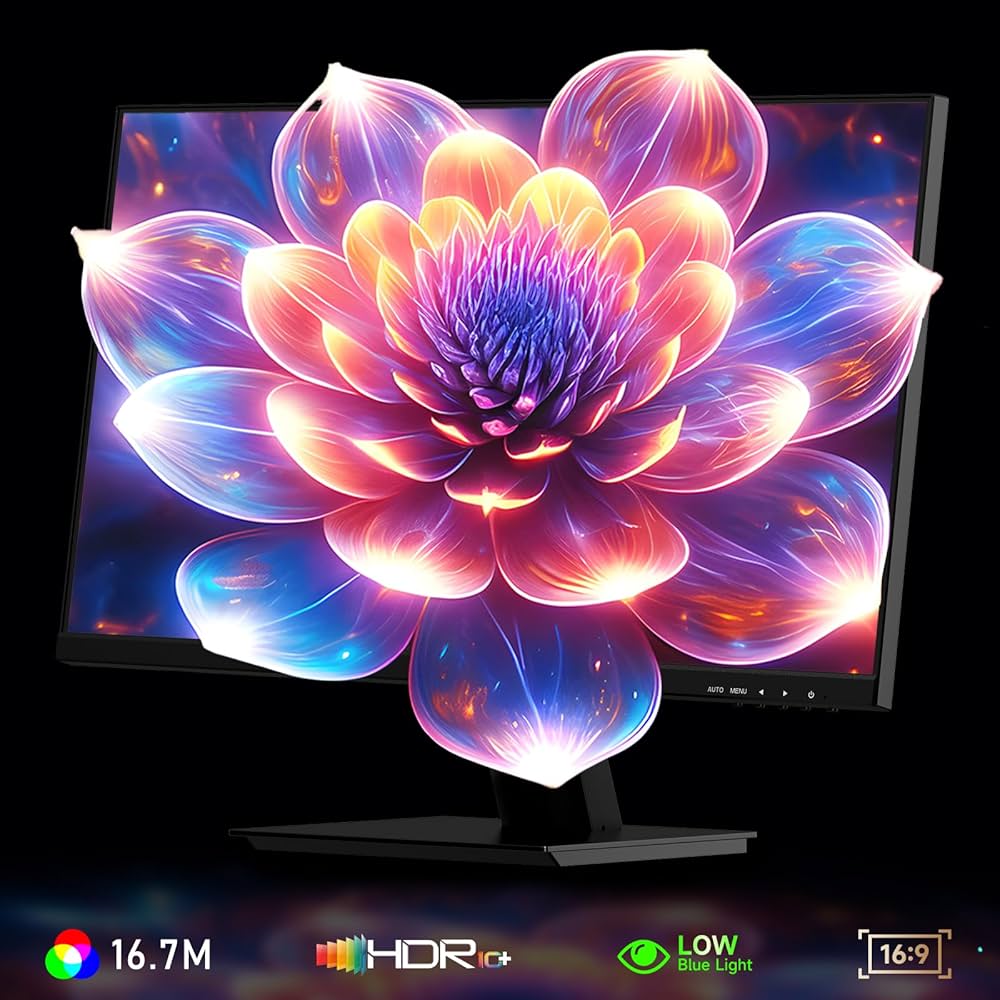 Amazon.com: 24 Inch Monitor 1080P 100Hz, FHD Frameless